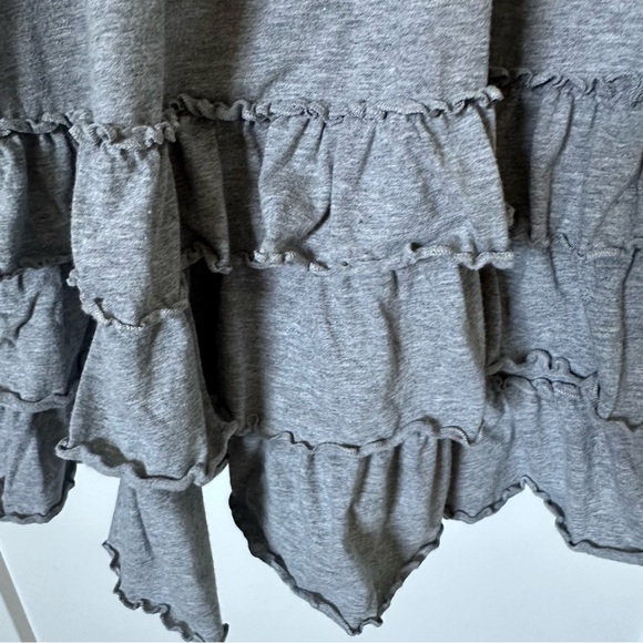 PINK UT Austin Logo Ruffled Grey Knit Nightie Babydoll Dress - Picture 5 of 5